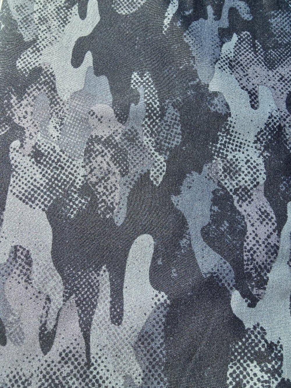 Eddie Bauer Gray & Black Camo Trail Knit Stretch Fabric